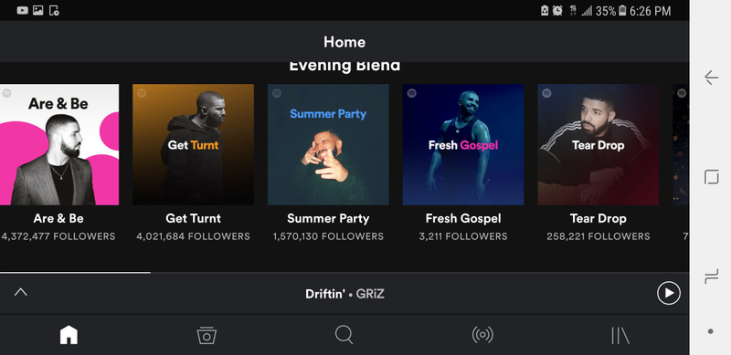 Illustration for article titled Por qué demonios apareció una foto de Drake en cada una de las listas principales de Spotify